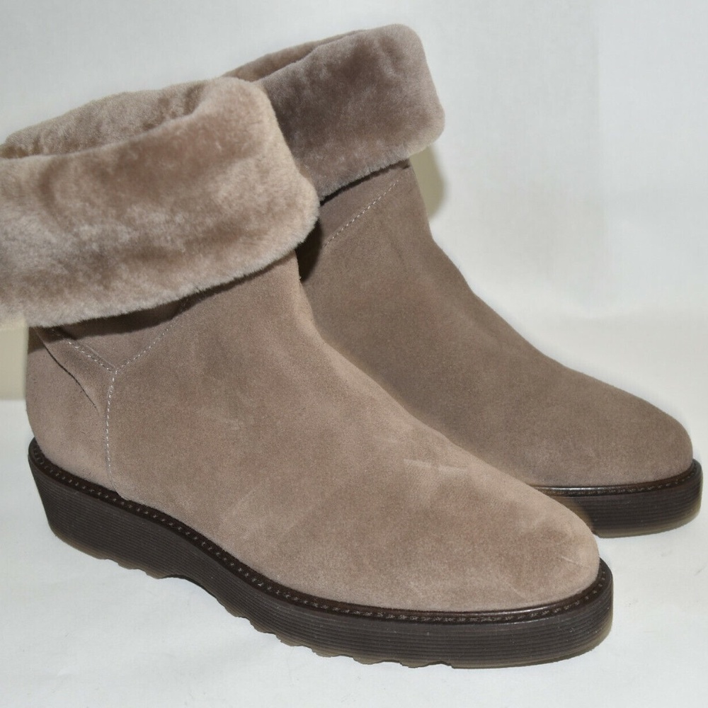 New! Aquatalia Weatherproof Shearling Suede Boot